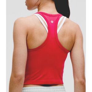LULULEMON SWIFTLY TECH CROPPED RACERBACK TANK 2.0 PINK DRAGON COLOR SIZE 2